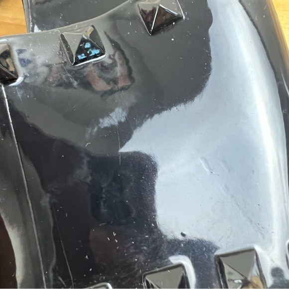 Madden Girl Paccer Chunky Y2K Black Studded Jelly Slide Sandals Women's Size 9 - Picture 6 of 12